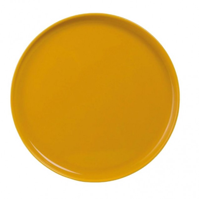 Assiette en faïence jaune, ,Maisons du Monde
