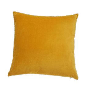 Coussin velours jaune Maisons du Monde
