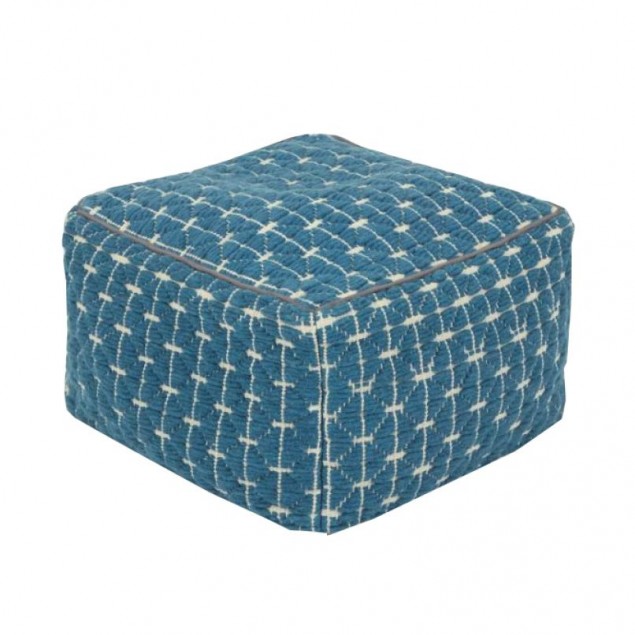 Pouf bleu, Made.com
