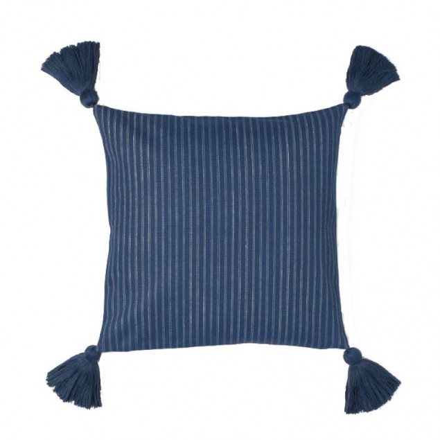 Housse de coussin bleue, H&M
