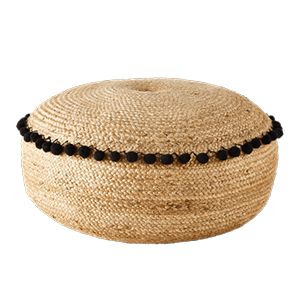 Pouf en jute Maisons du Monde
