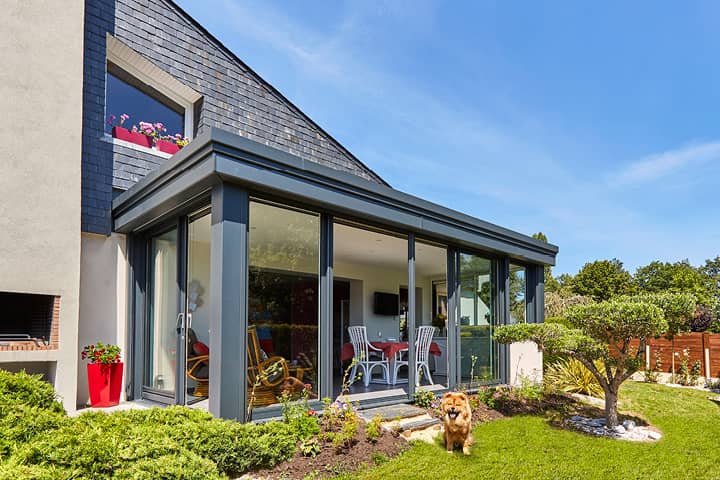 Une extension de maison bien isolée