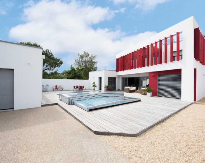 Abri de piscine Triptik Semi-Plat