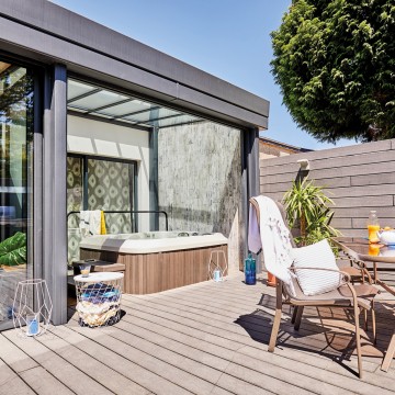 Une pergola dans le prolongement d’une véranda : le combo parfait