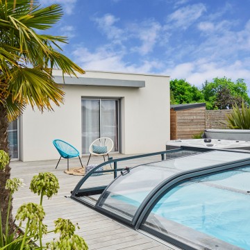 Abri de piscine Elliptik Bas