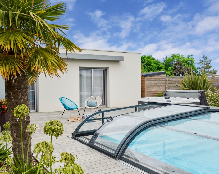 Abri de piscine Elliptik Bas