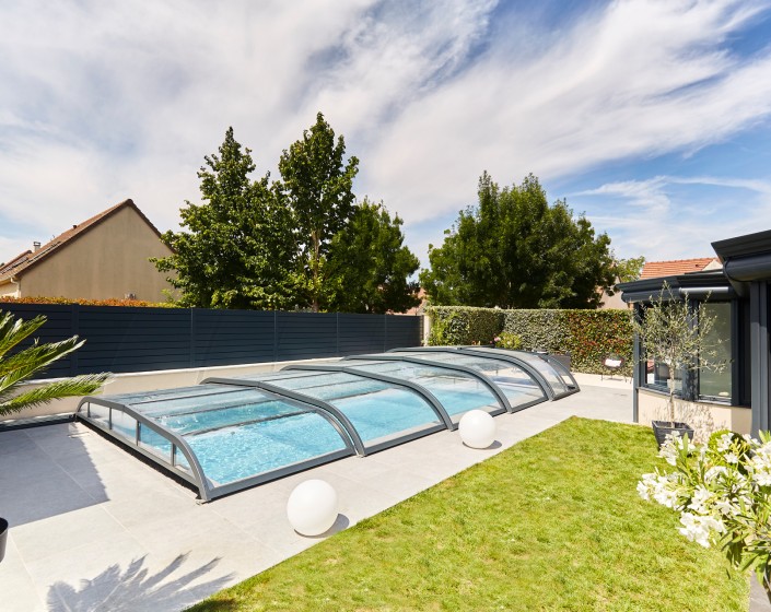 Abri de piscine Elliptik Bas