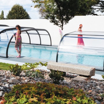 Abri de piscine Elliptik Mi-Haut