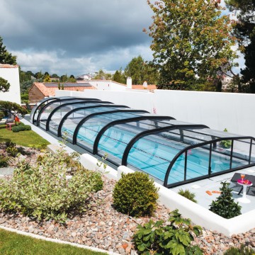 Abri de piscine Elliptik Mi-Haut