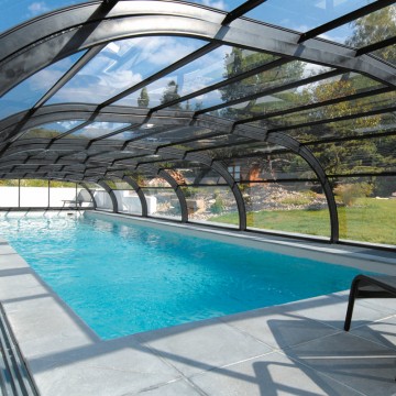 Abri de piscine Elliptik Mi-Haut