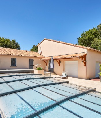 ABRI DE PISCINE TRIPTIK semi-plat