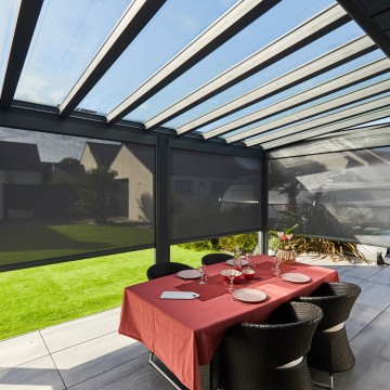 Pergola Luminov avec toiture en verre