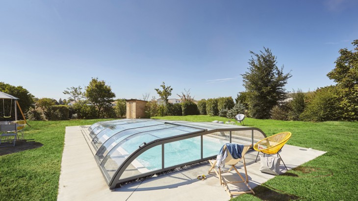 Abri de piscine Elliptik Bas 