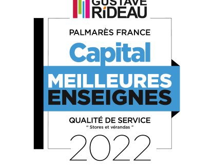 Gustave Rideau, Top 3 des meilleures enseignes « stores et vérandas » pour la qualité de ses services