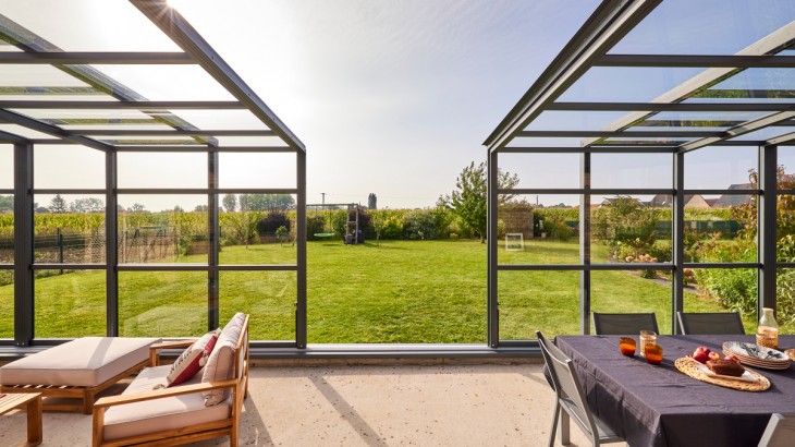 Abri de terrasse Graphik télescopique