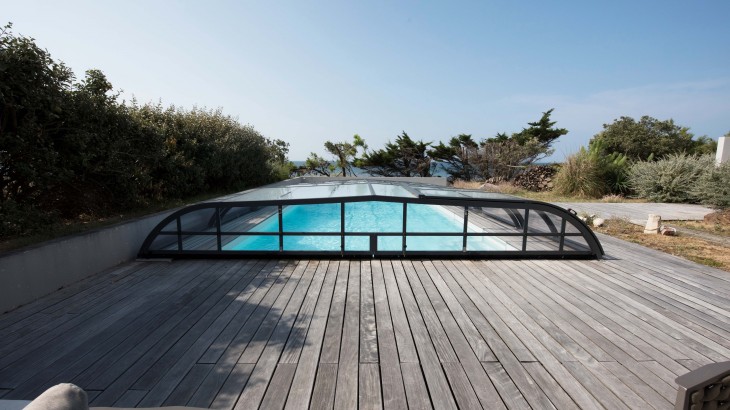 Abri de piscine Elliptik Bas 