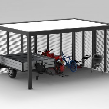 Optez pour le Carport Abri de jardin en aluminium