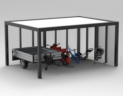 Optez pour le Carport Abri de jardin en aluminium