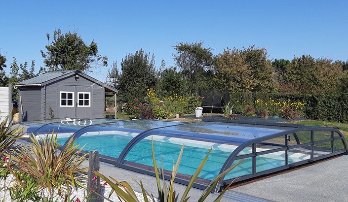 Abri de piscine Elliptik Bas  