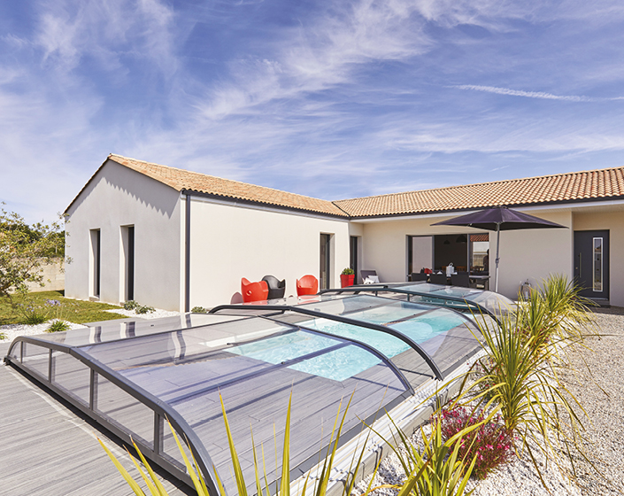 Abri de piscine Elliptik Bas