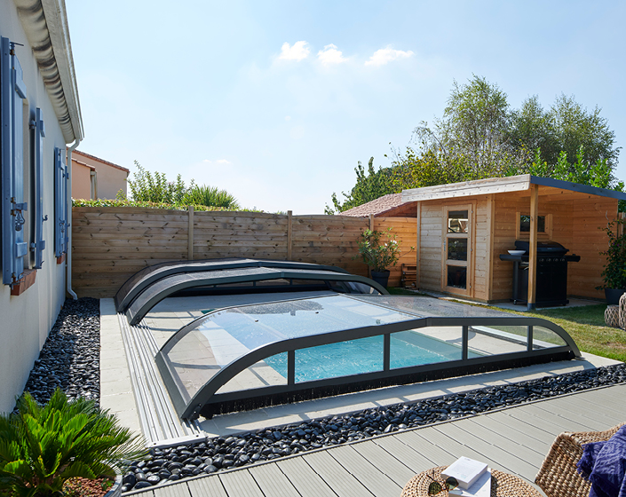 Abri de piscine Elliptik Bas
