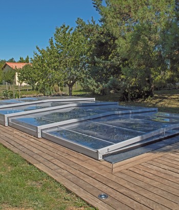 ABRI DE PISCINE TRIPTIK semi-plat 