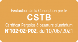 CSTB pergola Bioclimatik