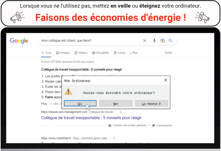 Une sensibilisation pour réduire notre consommation énergétique
