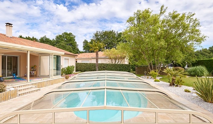 Abri de piscine Elliptik Bas  