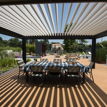 Pergola autoportée bioclimatique<br>4x3 m