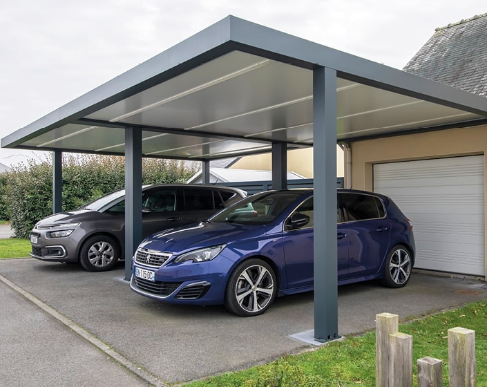 DOUBLE CARPORT POUR 2 VOITURES