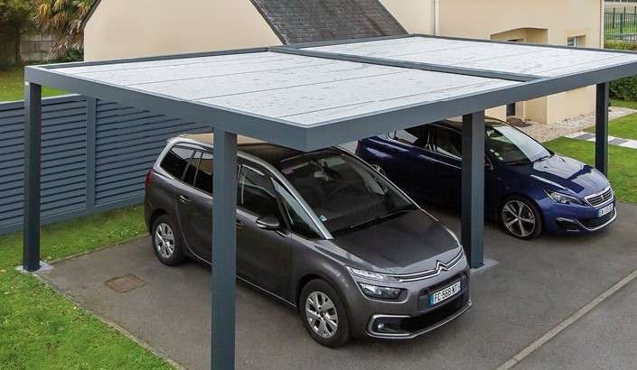 Double Carport pour 2 voitures