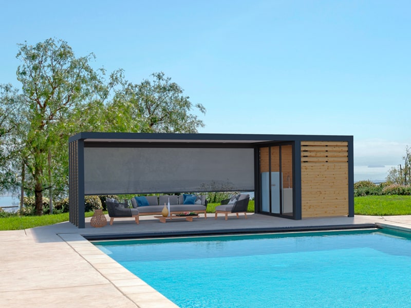 Une terrasse au bord de la piscine  Terrasse bois piscine, Transat piscine,  Amenagement piscine