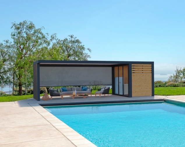 pool house gris anthracite