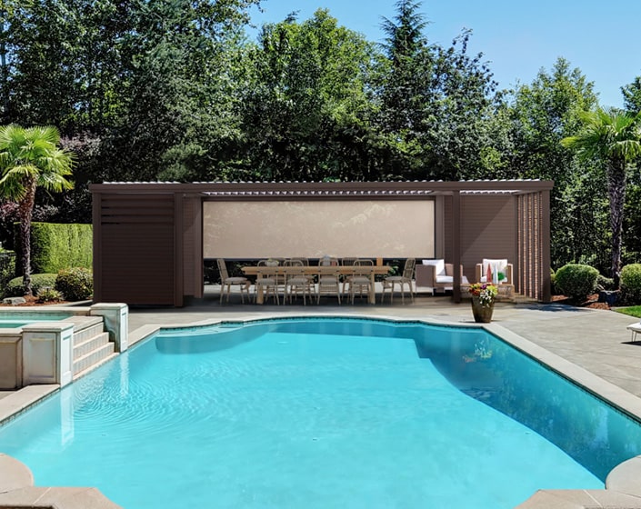 Pool House cuisine extérieure
