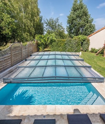 ABRI DE PISCINE TRIPTIK semi-plat 