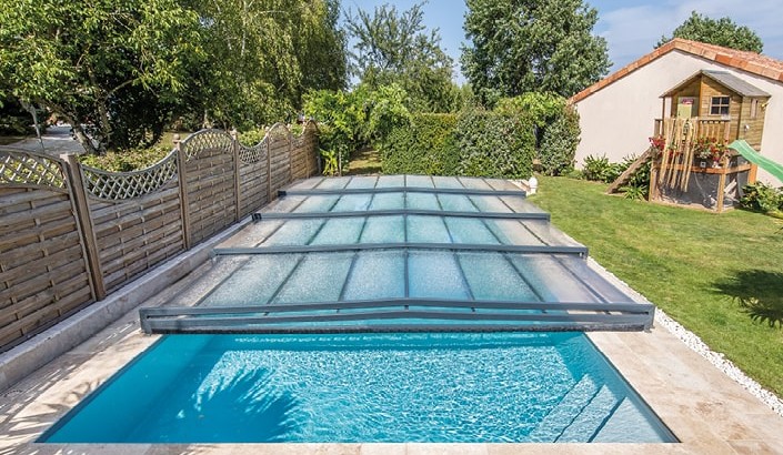 Abri de piscine Triptik Semi-Plat  
