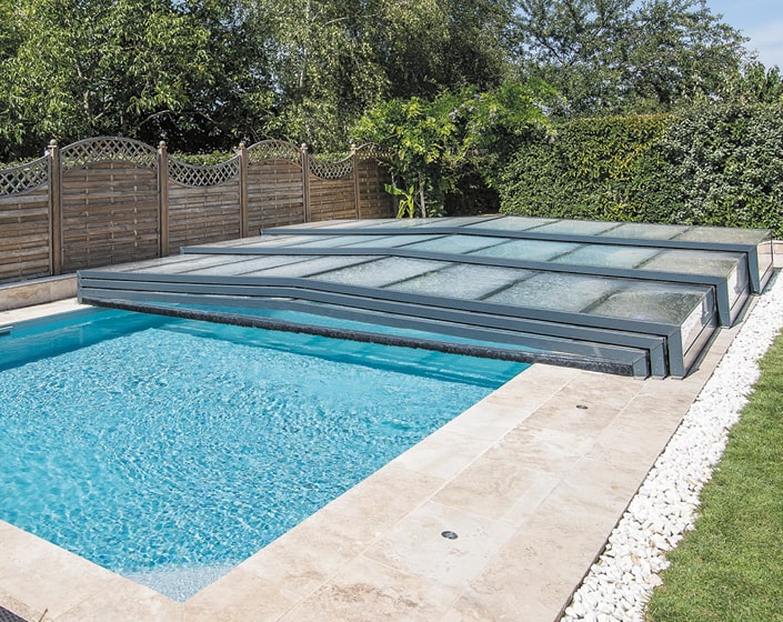 ABRI DE PISCINE TRIPTIK semi-plat