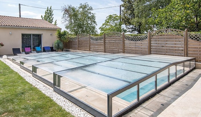 Abri de piscine Triptik Semi-Plat  