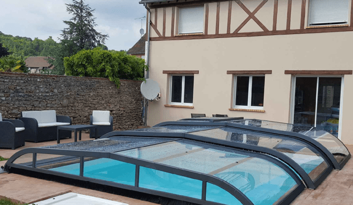 Abri de piscine Elliptik Bas  