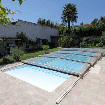 Abri de piscine Triptik Semi-Plat