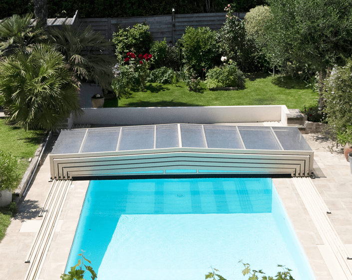 ABRI DE PISCINE TRIPTIK semi-plat