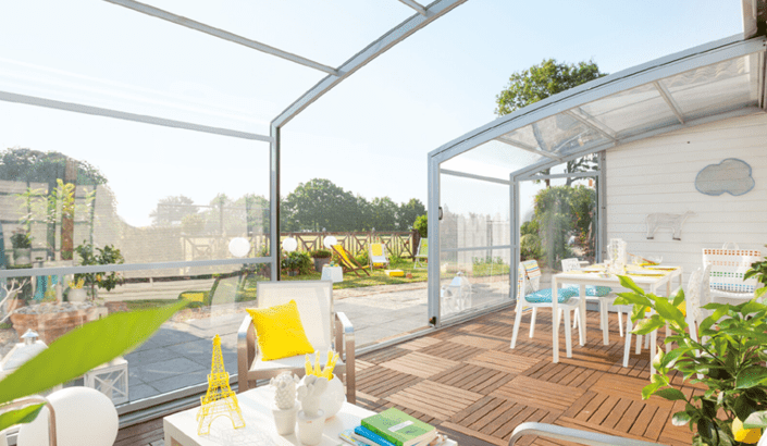 Abri de terrasse Graphik télescopique