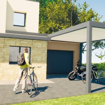 Le carport moto et vélo