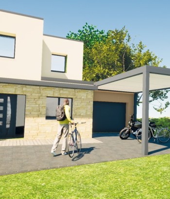 Le carport moto et vélo