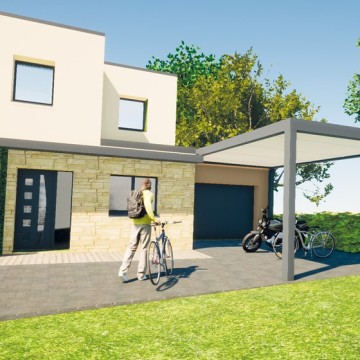 Le carport moto et vélo