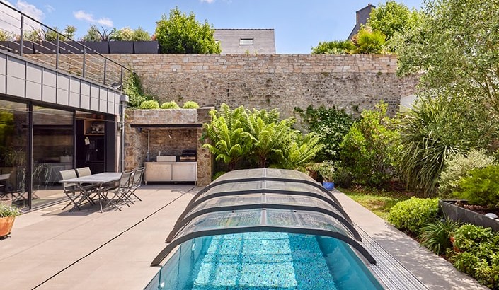 Abri de piscine Elliptik Bas  