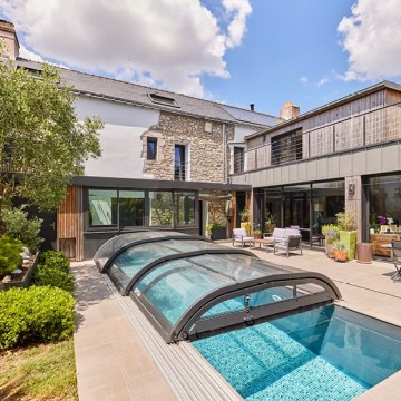 Abri de piscine Elliptik Bas