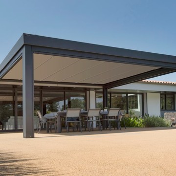 Pergola sur-mesure toit plat