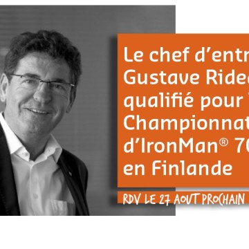 Le chef d’entreprise Gustave Rideau, 71 ans, qualifié pour le Championnat du Monde d’IronMan® 70.3 2023 en Finlande